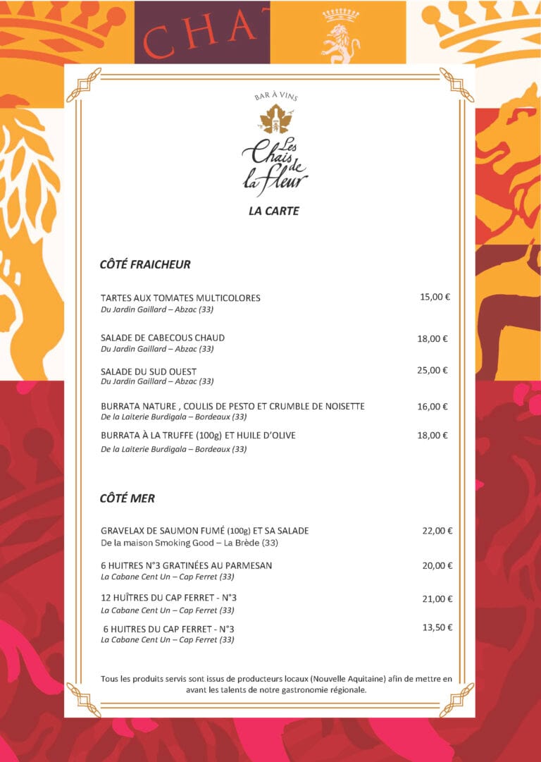 menu fleur de bouard Page