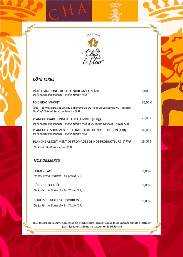 menu fleur de bouard Page